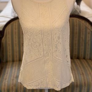 Express Off White Lace top- Size Medium